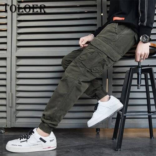 New 2021 Hip Hop Cargo Pant Mens Camouflage Casual Slim Pants Multi-pocket Retro Mid Waist Trousers Streetwear Male Sweatpants