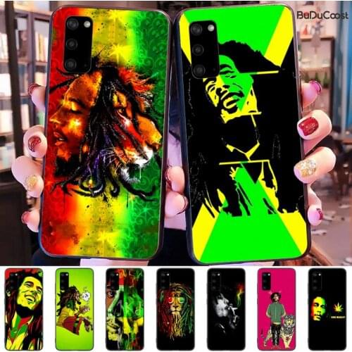 Lion Bob Marleys Lion Black Phone Case Hull For Samsung Galaxy S9 S10 S10E S6 S7 S8 S9 S9Plus S5 S20