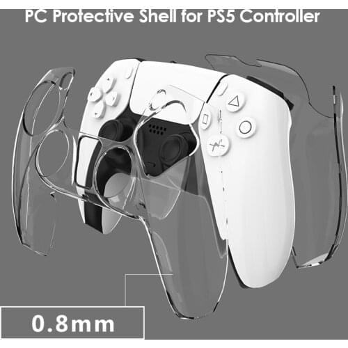 For PS5 DualSense Skin Transparent Clear PC Cover Ultra Slim Protector Case Cover For PlayStation 5 Controller Accessories