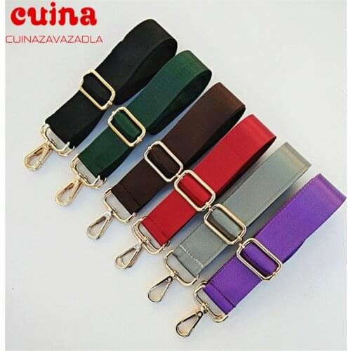 Color Shoulder Bag Strap Fashion Wide Replacement Strap For Bags Nylon Woman Messenger Accessories Bag Straps