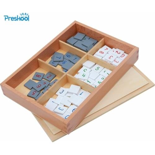 Montessori Kids Toy Rectangle The Set Box Preschool Brinquedos Juguets 650g