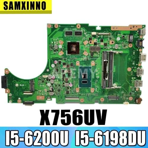 For ASUS X756UV X756UQ X756UVK X756UQK X756UB X756UJ Mainboard Motherboard i5 CPU 2GB GPU 90NB0C70-R00010