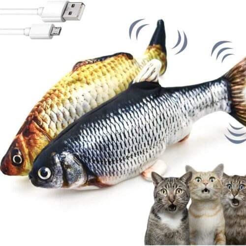 Electronic Cat Toy 3D Fish Electric Simulation Fish Toys for Cats Pet Playing Toy cat supplies juguetes para gatos