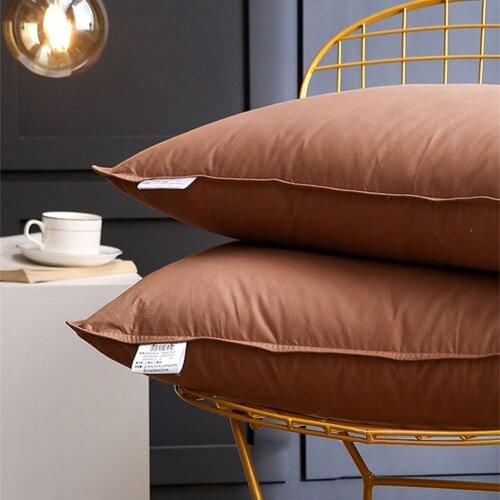 Goose Down Pillow High-grade Five Star Hotel Feather Pillow Adult Orthopedic Neck Pillows With 100% Cotton Cover