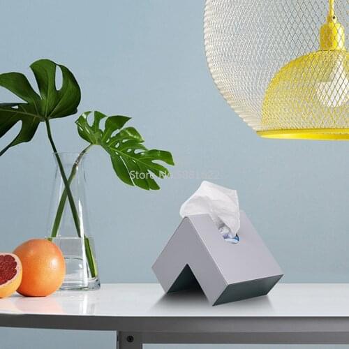 Creative Nordic Tissue Box Paper Container Holder Napkin Case Modern Organizer Opening on Both Sides for Bathroom Home Decor
