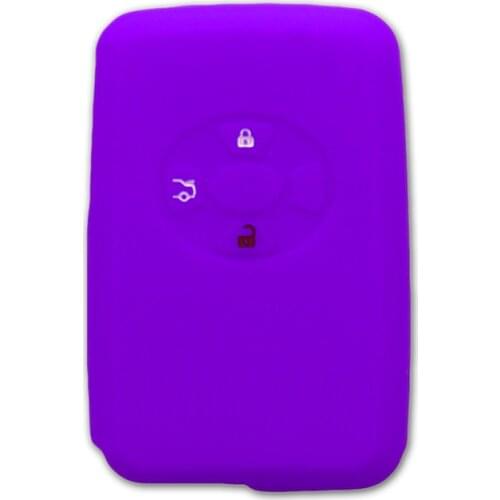 Muchkey Silicone Key Remote Key Cover For 4 Button Fits For Toyota Reiz Corolla Yaris Rav4