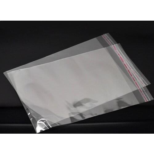 DoreenBeads 20PCs Clear Self Adhesive Seal Plastic Bags 20cmx13cm (Usable Space 17cmx13cm) new
