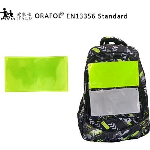ORAFOL 600 Candle light reflective strips can pin on or sewn on school bag jacket for visibility safety use