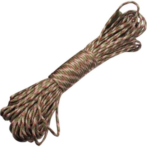 Multifunction 100FT ployester Paracord Parachute Cord Lanyard Rope 7Strand Climbing Camping Outdoor Survival Equipment Tool