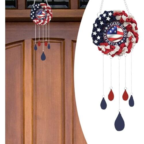 Independence Day Wind Chimes United States National Day Decorations Door Hanging Ornaments Mothers Day Sunflower Decorations