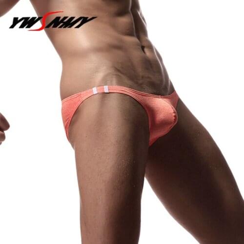 Men Low Waist Briefs Shorts Cotton Underwear Homme Comfort Panties Cueca Man Sexy U Convex Pouch Underpants Bikini Jockstrap