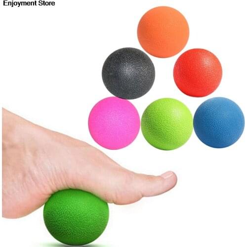 1Pc 6 Colors Lacrosse Massage Ball for Myofascial Release Fitness Therapy Gym Relax Exercise Hockey Ball For Yoga