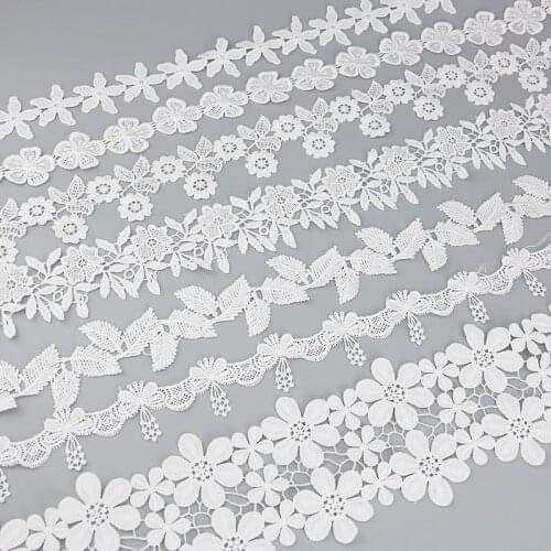 1 yards/lot) white Handmade lace lace jewelry patchwork material lace ribbon DIY sewing garment accessories