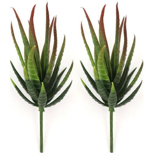 2pack Fake Flower Plant Artificial Succulents Plants Aloe for Garden Decor