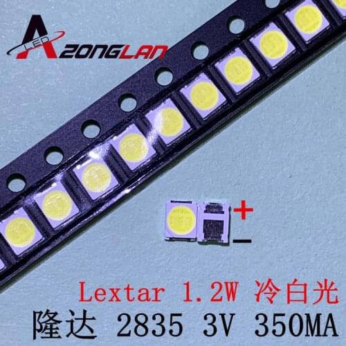 200pcs Lextar LED Backlight 1210 3528 2835 3V 250ma Cool white For Innotek LCD Backlight LED TV Application