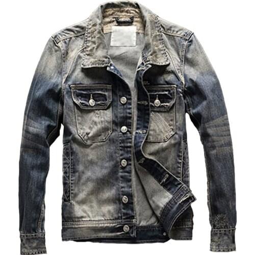 2020 Casual Mans Denim Jacket and Coats European Designer Brand Biker Mens Suit Jeans Coat Plus Size XXXL Outerwear Spring A605