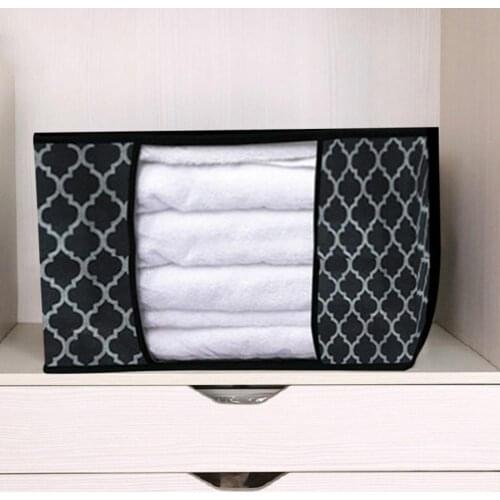 50% Dropshipping!!Storage Bag Foldable Dustproof Non-Woven Fabric Moisture-proof Clothes Quilt Zipper Storage Box for Bedroom