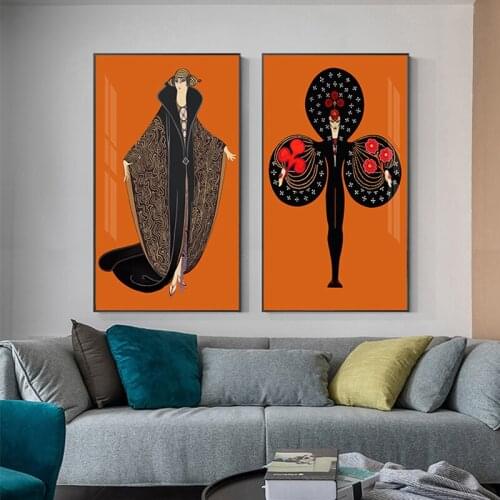 Abstract Egyptian Woman Canvas Painting Wall Painting Character Poster Print Contemporary Art Pictures Wall Art for Living Room