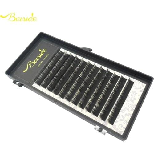 Baiside 12Rows Faux mink individual eyelash lashes maquiagem cilios for professionals soft mink eyelash extension