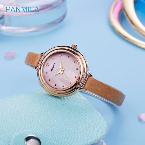 PANMILA Women Watch Top Brand Fashion Luxury Quartz Ladies Watches Girl Dress Date Clock Leather Montre Femme Reloj Mujer 2020