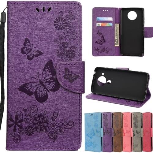 Redmi Note 9T Case Retro Butterfly Leather Etui For Xiaomi Redmi Note 9T Wallet Flip Cover Redmi Note 9 T note9t Leather Funda