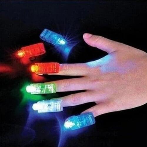 1pcs Childrens Toys Ring Finger Lamp Led Fluorescent Flashing Concert Props Light Up Led Toys Basket Lumineuse Juguetes