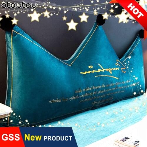 Children Crown Velvet Pillow Case Baby Cute Bed Pillowcase Home Decor King Princess Prince Body Pillows Cover Cushion Decorative