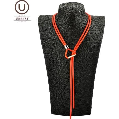 UKEBAY Long Statement Necklaces Simple Necklace Women Gothic Jewelry Harajuku Clothes Accessories Party Pendant Necklaces Chains