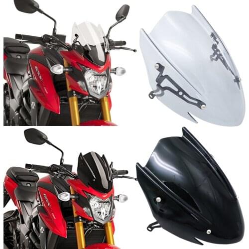 For Suzuki GSX-S750 GSXS750 GSX-S GSXS 750 2017 2018 2019 Windscreen Windshield Shield Screen with Bracket