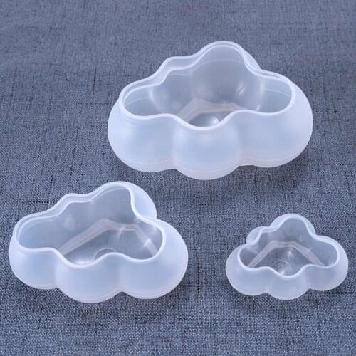 Cloud Candle Mould Cute DIY Crystal Epoxy Mold Jewelry Handmade Fondant Soap Cake Decoration Durable Mold