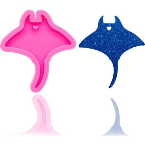 Creative Stingray-shaped Keychain Mold, Used To Make Fondant Chocolate Cake Decoration Silicone Mold Crafts Resin Mold DIY