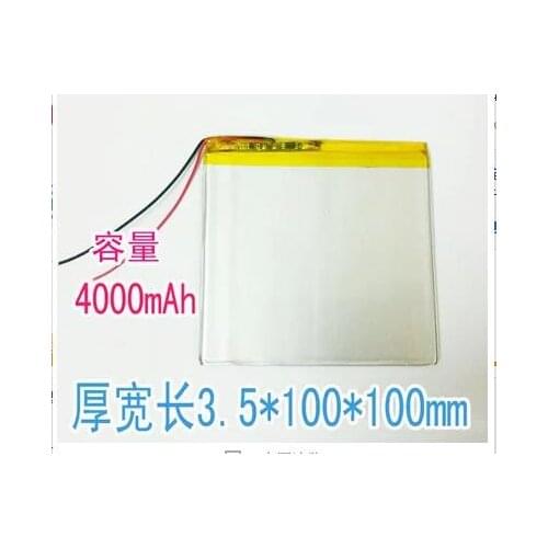 3.7V Tablet PC battery 4000mAh brand generic flat polymer lithium battery 35100100 Rechargeable Li-ion Cell Rechargeable Li-ion