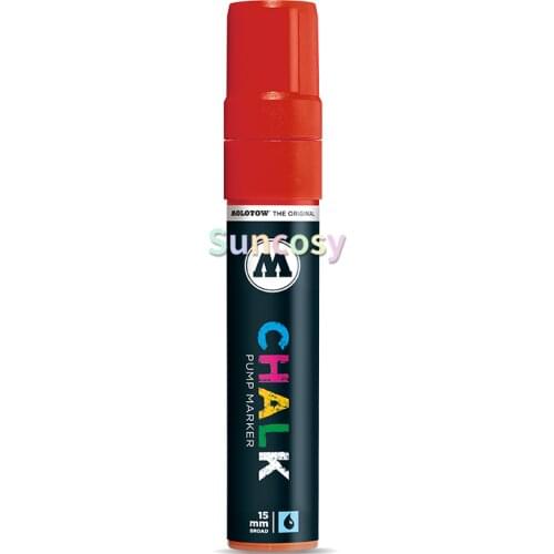 Molotow Chalk Marker 15mm, 10 Color , Ideal for Temporary Applications on Nearly Any Smooth Surface