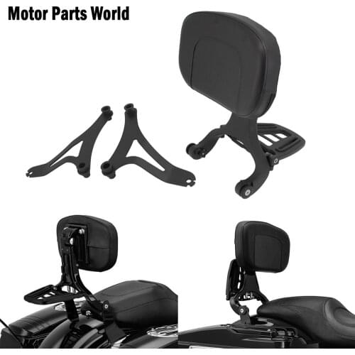 Motorcycle Sissy bar & Seat Multi Purpose Adjustable Driver Backrest Black For Indian Scout 15-18 Hard Bag Chieftain 2015-2019