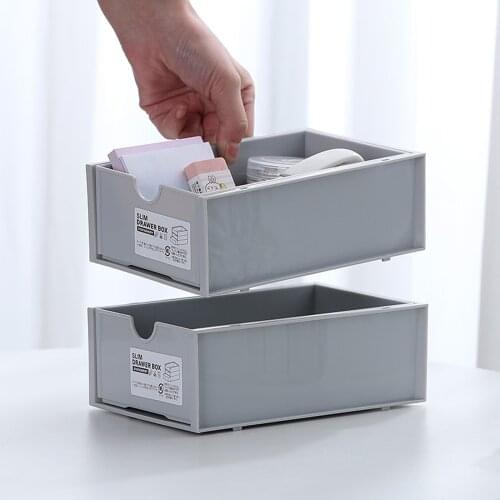Multifunctional Drawer Finishing Cabinet Stackable Desktop Drawer Storage Box Student Stationery Sundries Storage Box Office