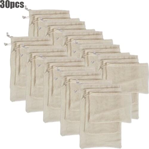 Reusable Produce Storage Bags Organic Cotton Washable Mesh Bags for Grocery Shopping Fruit Vegetable Organizer