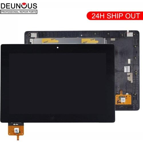 New 10.1 inch For Lenovo IdeaTab S6000 BP101WX1-206 LCD Display Panel Monitor with Touch Screen Digitizer Sensor Assembly +Frame