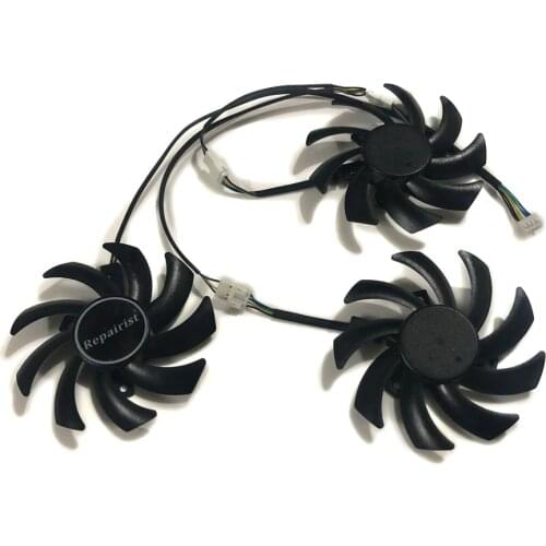 3pcs/set FDC10H12S9-C R9 290 Tri-X OC GPU VGA Cooler Fan For Sapphire R9 390 8G PRO R9 390X 8G D5 OC Tri-X Video Card Cooling