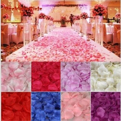 Wholesale Wedding Rose Petals 100pcs/lot Decorations Flowers Polyester Wedding Rose New Fashion 2018 Artificia bodas lote