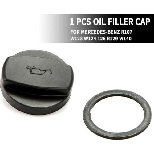 1pc for Mercedes-Benz R107 W123 W124 126 R129 W140 Engine Oil Filling Filler Port Decor Cap Tank Cover Accessories 1110180302
