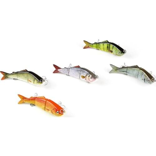 Mmlong 3.2"/7.9g Popular Fishing Lure 3 Segment Realistic Crankbait Slow Sinking Swimbait Lifelike Hard Fish Bait Tackle AL03B-2