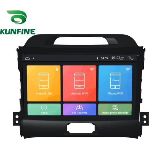 Octa Core 1024*600 Android 10.0 Car DVD GPS Navigation Player Deckless Car Stereo For KIA SPORTAGE R 2011-17 2.0L Radio Headunit