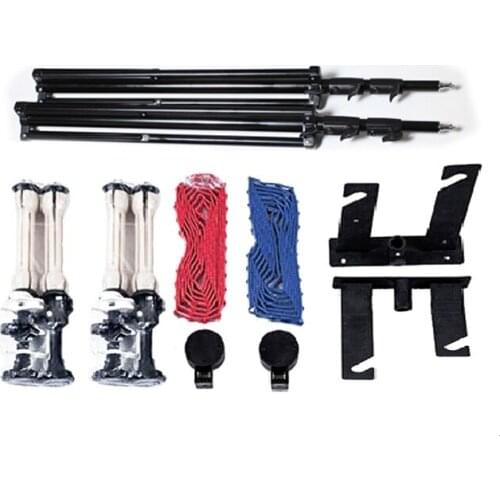 Free photo studio manual background stand-2rolls Manual wall/ Ceiling Mount Manual Elevator Background Backdrop Support System