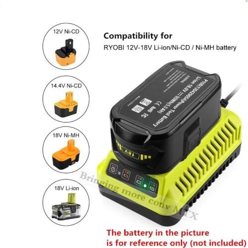 3A 12V-18V Lithium-Ion & Ni-Mh/Ni-Cd Replacement Charger for Ryobi ONE+ P104 P105 P107 P108 Rechargeable Battery charger hotsell