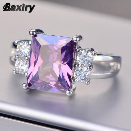 2019 New Ruby Ring Real 925 Sterling Silver Rings For Women Gemstones Natural For Jewelry Silver Ring Engagement Blue Topaz Ring