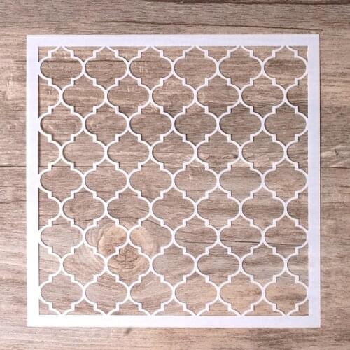 13 cm 30 cm 40 DIY Quatrefoil Painting Stencil for Scrapbooking Stamping Album Decorative Embossing Paper Cards Christmas Gifts