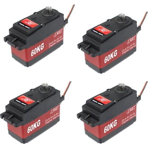 4PCS/lot Waterproof 60KG Digital Metal Gear Servo 6v-8.4v 60kg High Torque 180 270 360 Degree Servo for 1/5 RC Car Parts