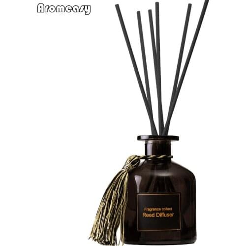 Aromeasy 150ml Reed Diffuser Aromatic Black Rattan Fragrance Essential Oil Aromatherapy Humidifier Spa Home Bathroom Decoration