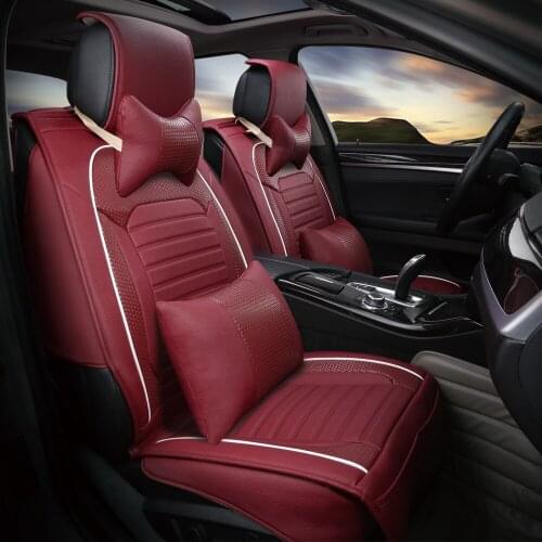 3D Car Seat Cover High-Grade Woven Leather Cushion Four Seasons Universal Car Seat Cover