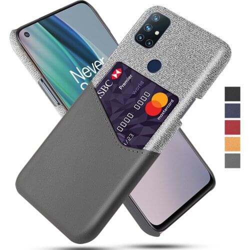 Card Slot Cover Business Case For OnePlus Nord N10 5G Coque Luxury PU Leather Funda For One Plus 1+ Nord N10 5G 6.49" 2020 Capa